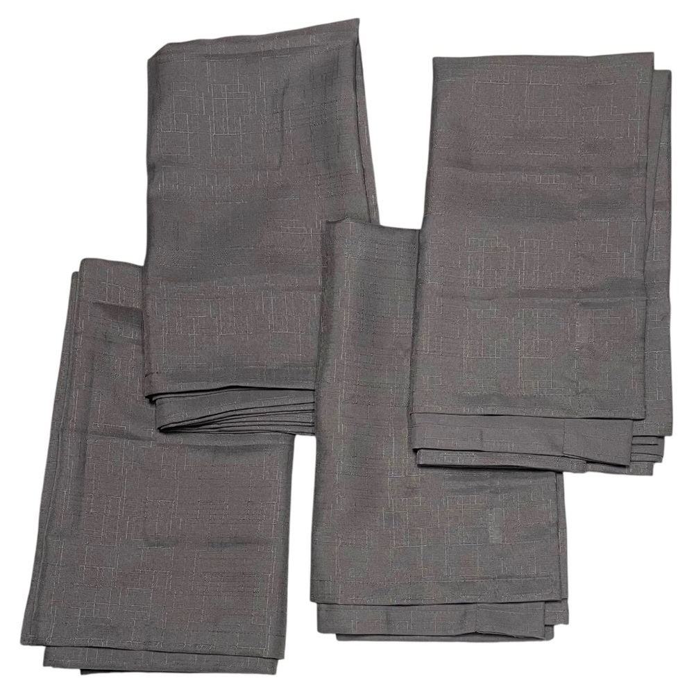 4 Gray Curtain Panels 84 x 36"